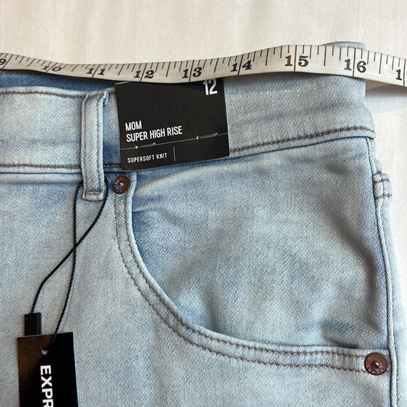 Xpress mom super high rise super soft knit frayed stretch shorts size 12 - Picture 8 of 9